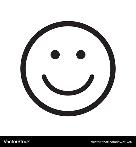 Smile icon happy face symbol Royalty Free Vector Image