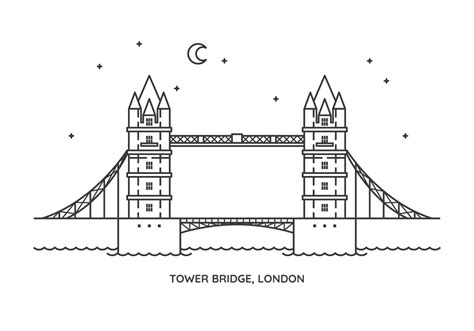 Tower Bridge 275939 Vector Art at Vecteezy