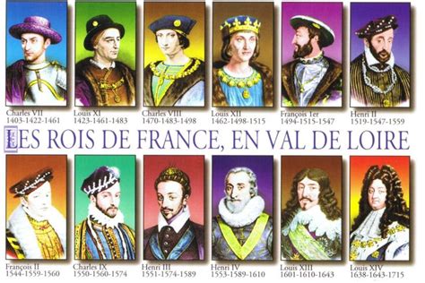 rois de France en Val de Loire | Roi de france, France, Personnages ...