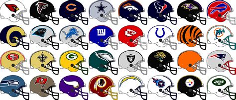 Nfl Team Helmets 2009-2010 by Chenglor55 on DeviantArt