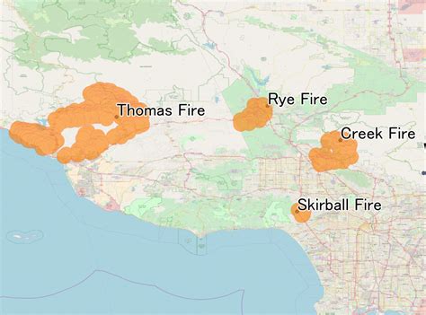 Maps Show The Mudslide And Debris Flow Threat From The Thomas Fire ...