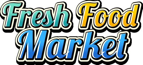 Fresh Food Market typography design 6585190 Vector Art at Vecteezy