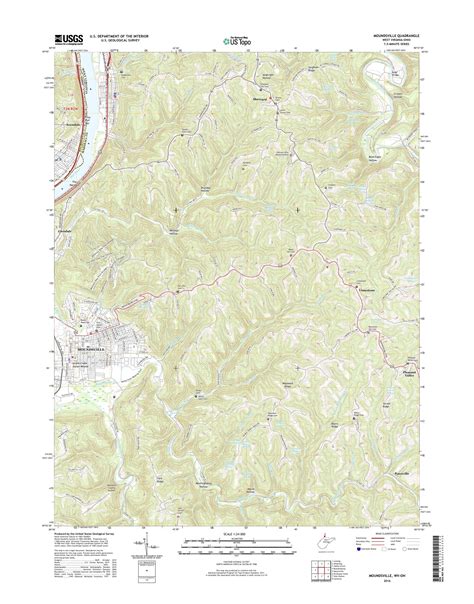 MyTopo Moundsville, West Virginia USGS Quad Topo Map