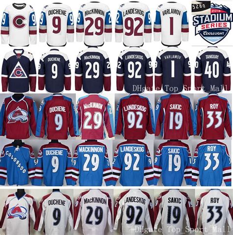 ado Avalanche Jerseys Winter Classic Ice Hockey 92 Gabriel Landeskog 9 ...