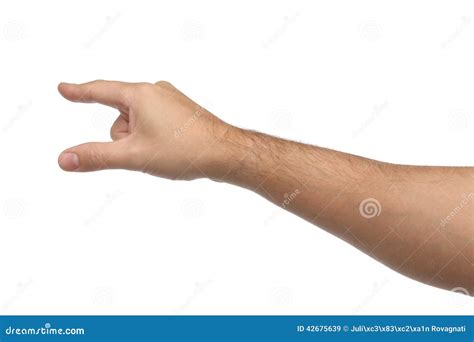 Hand Signs. Pointing or Touching Something Stock Image - Image of hands ...