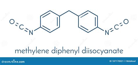 Methylene Diphenyl Diisocyanate Molecule MDI, Polyurethane PU Building ...