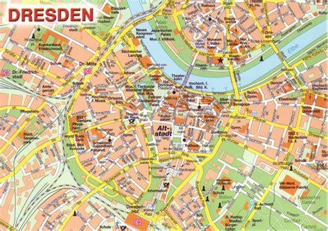 The World in Postcards - Sabine's Blog: Dresden, City Map, Germany