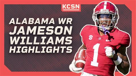 Alabama WR Jameson Williams Highlights | 2022 NFL Draft | KCSN Profiles ...