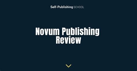 Novum Publishing Review - What Do They Do?