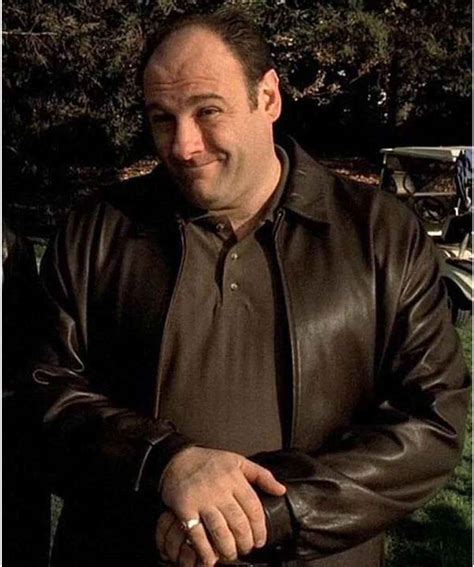 The Sopranos Tony Soprano Black Leather Jacket