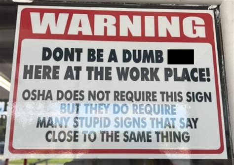 OSHA Workplace Safety Memes and Their Violations