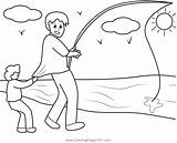 Fishing With Dad Coloring Page For Kids  Free Father’s Day Printable sketch template