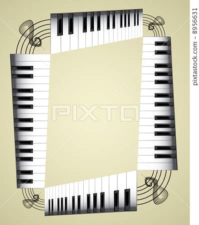 melody, keyboard, key - Stock Illustration [8956631] - PIXTA