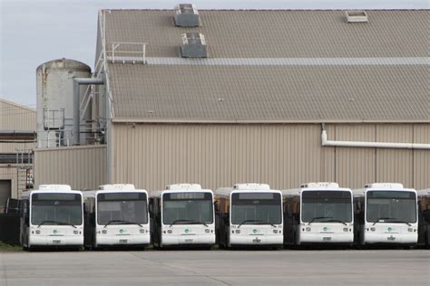 Transit Systems rail buses #296 BS01WT, #291 BS01PY, #215 5444AO, #292 ...