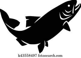 Trout silhouette | Trout art, Fish icon, Fish illustration