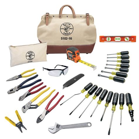 Klein Tools 28-Piece Electrician's Tool Set-80028 - The Home Depot