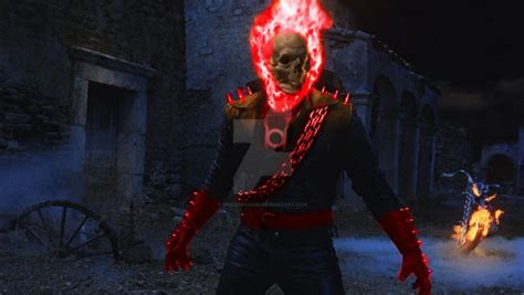 Ghost Rider Red Lantern 1 by DragonRa890 on DeviantArt