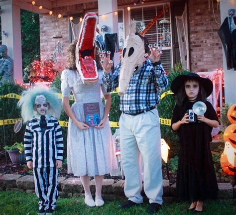 Incredible Homemade Beetlejuice Family Costume - Costume Yeti