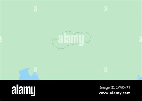 Map of Slovakia with pin of country capital. Slovakia Map with ...