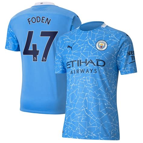 √ Foden Manchester City Jersey / 2020 21 Phil Foden Manchester City Home Authentic Jersey ...