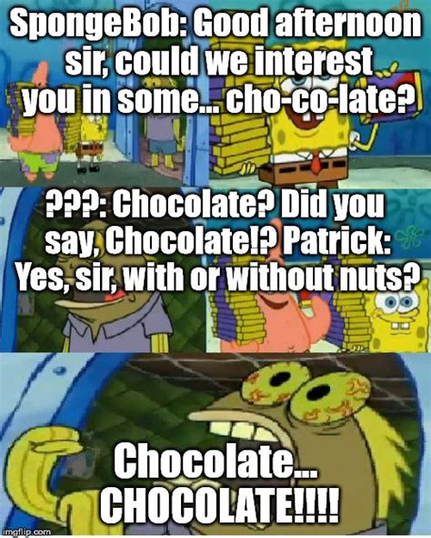 Spongebob Chocolate Old Lady Meme