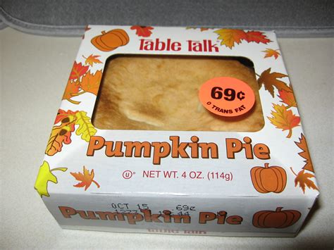 My Pumpkin Obsession: Table Talk Pumpkin Pie - just 69 cents!