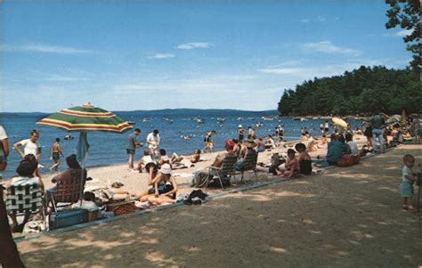 Popular Ellacoya State Beach Gilford, NH Postcard