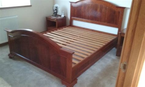 Cherry wood bed frame by Charles Barr | in Peterhead, Aberdeenshire | Gumtree