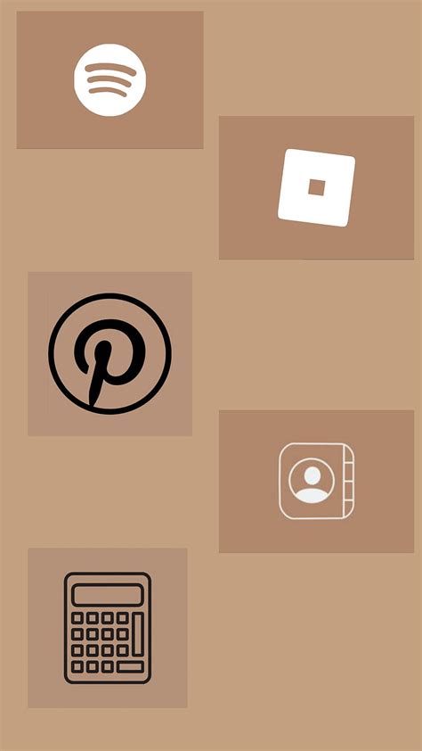 1366x768px, 720P free download | Brown icons, aesthetic, HD mobile ...