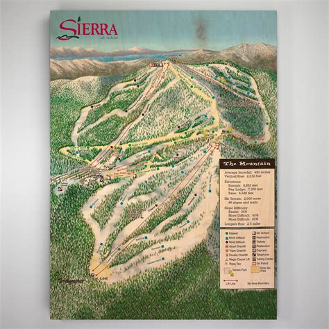 Sierra at Tahoe Resort Map 1999