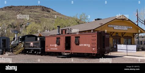 Train and depot, Colorado Railroad Museum, Golden, Colorado Stock Photo - Alamy