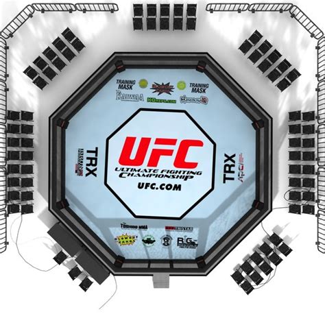 ufc octagon ring 3d model