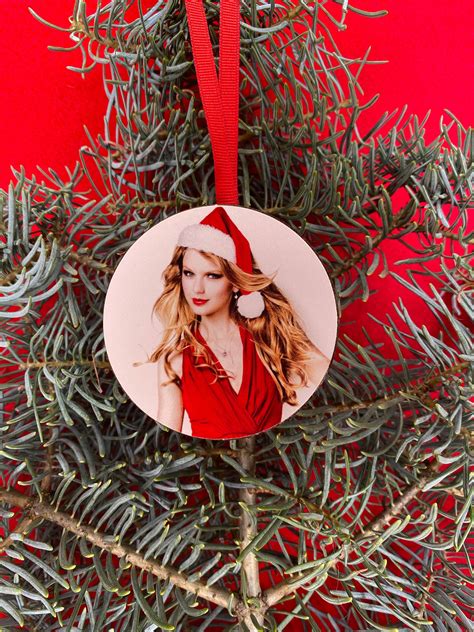 Taylor Swift Santa Christmas Tree Holiday Ornament Gift | Etsy