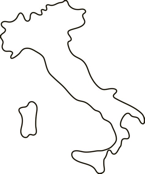 Map of Italy. Simple outline map vector illustration 8656460 Vector Art at Vecteezy