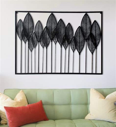 Buy Wrought Iron Decorative In Black Wall Art By Craftter Online - Floral Metal Art - Metal Wall ...