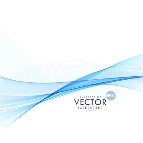 Free Vector | Blue wavy line background