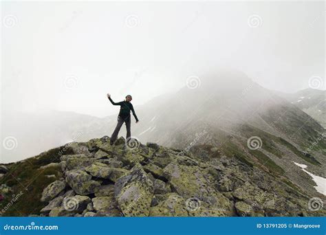 Fog on mountain stock image. Image of cold, mountain - 13791205