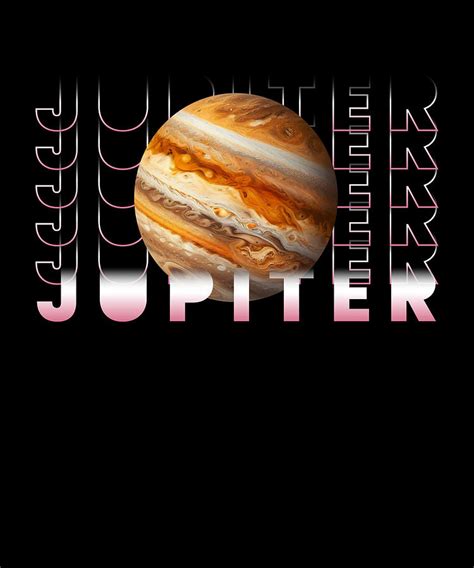 Jupiter Planet Space Digital Art by Moon Tees - Fine Art America