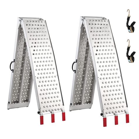 Buy Folding Loading Ramps 2PC with Handle, gardhom 7.5' Aluminum Pickup Truck Ramps for UTV ...