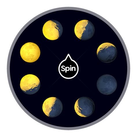 Moon Phases | Spin the Wheel - Random Picker