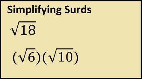 18 Squared Simplified : Algebra radicals and geometry connections simplification of radical ...