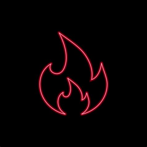 Neon Fire Flat Symbol Icon. Design Element 3250435 Vector Art at Vecteezy