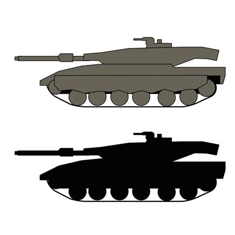 modern tank side view vector design