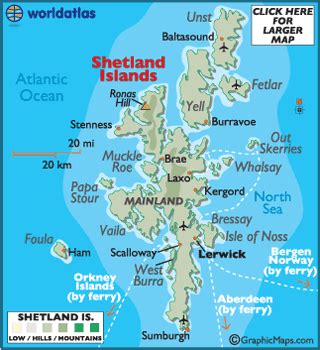 Shetland Islands Map | Explore the Beauty of Scotland