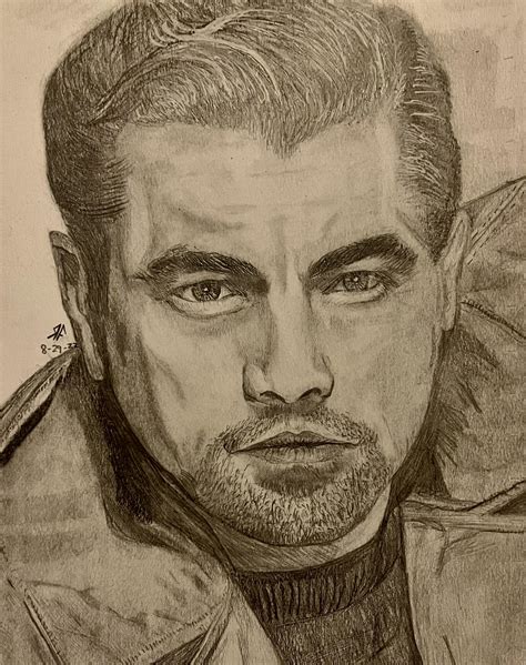 My attempt at Leonardo DiCaprio as Rick Dalton form once upon a time in Hollywood : Pencildrawing