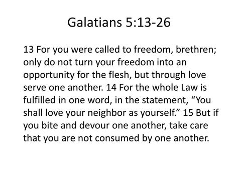 PPT - Stay Connected to the Source: Galatians 5:13-26 PowerPoint ...