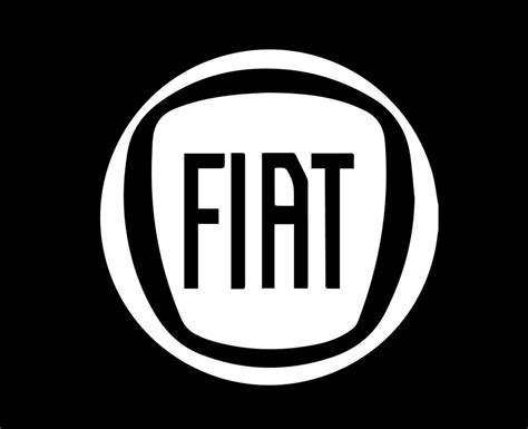 Fiat Logo Brand Car Symbol White Design Italian Automobile Vector ...