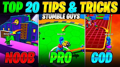 Top 20 Tips & Tricks in Stumble Guys | Ultimate Guide to Become a Pro ...