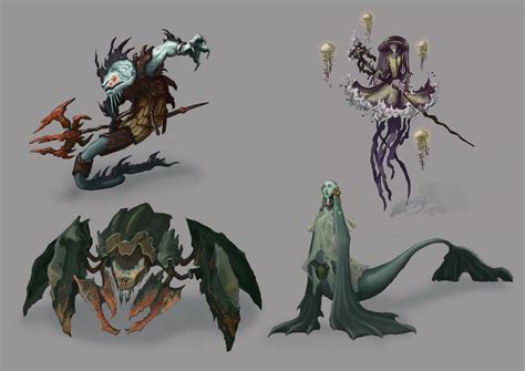 Sea monsters, Maria Pushkova | Creature concept art, Creature art, Sea ...