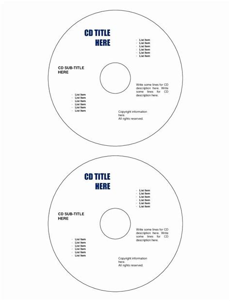 Memorex cd label template for word - communicationkop